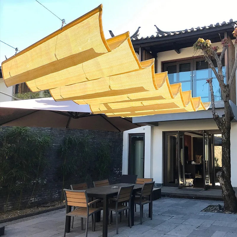 Retractable Wave Shade Canopy